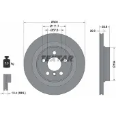 Textar Bremsscheibe [Hersteller-Nr. 92274503] für BMW, Mini