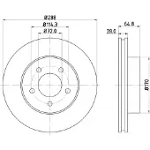 Hella Bremsscheibe PRO High Carbon 8DD 355 127-901