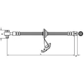 METZGER 4116207 Bremsschlauch Vorne Rechts passend für MERCEDES-BENZ M-Klasse (W163)
