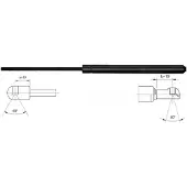 METZGER 2110506 Gasfeder Heckklappendämpfer für TOYOTA AVENSIS (T25) 487mm