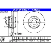Ate Bremsscheibe 24.0124-0252.1