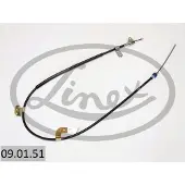 Linex Handbremsseil 09.01.51 Links für TOYOTA AYGO (WNB1, KGB1) 1486/1243mm