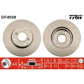 TRW Bremsscheibe DF4908 vorne, belüftet, 1 Stück