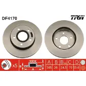TRW Bremsscheibe DF4170 vorne, belüftet, 1 Stück