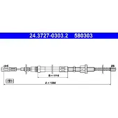 Ate Seilzug Feststellbremse 24.3727-0303.2 für Citroën AX