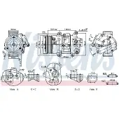 Nissens Kompressor, Klimaanlage ** FIRST FIT ** 891069