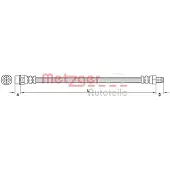 METZGER Bremsschlauch 4110942