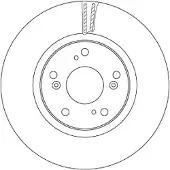 TRW Bremsscheibe DF6689 vorne, belüftet, 1 Stück