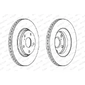 FERODO Bremsscheiben DDF1756C vorne, belüftet, 2 Stück