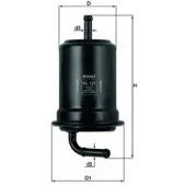 MAHLE ORIGINAL Kraftstofffilter MAHLE KL 121