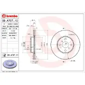 Brembo Bremsscheibe 09.A707.11
