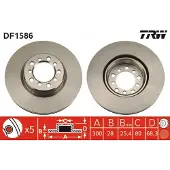 TRW Bremsscheibe DF1586 vorne, belüftet, 1 Stück