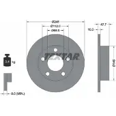 Textar Bremsscheibe 92088503 hinten, voll, 1 Stück