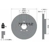Textar Bremsscheibe 92187303 hinten, belüftet, 1 Stück