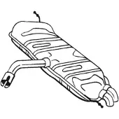 Bosal Endschalldämpfer 233-571