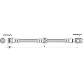 METZGER Bremsschlauch Vorderachse [Hersteller-Nr. 4110247] für VW
