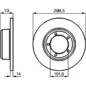 Bosch Bremsscheibe [Hersteller-Nr. 0986478827] für Land Rover