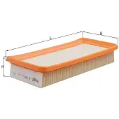 MAHLE ORIGINAL Luftfilter lx1465 Filtereinsatz 46mm für KIA