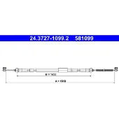 Ate Seilzug Feststellbremse 24.3727-1099.2 für Renault Clio IV Grandtour