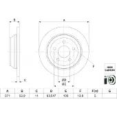 Bosch Bremsscheibe 0 986 479 H55, 1 Stück