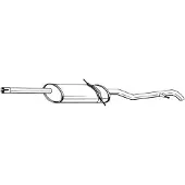 Bosal Endschalldämpfer 286-555