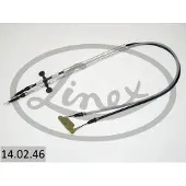 Linex Handbremsseil 14.02.46 Hinten für FIAT CROMA (194) 1625/1455/1570/1395mm