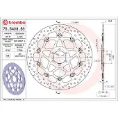 Brembo 78b408b8 Bremsscheibe