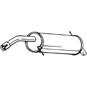 Bosal Endschalldämpfer 154503 für FORD