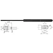 METZGER Gasfeder Motorhaubendämpfer 366mm für BMW 3 Limousine (E36) 320N 2110265