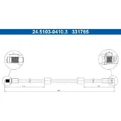 Ate Bremsschlauch 24.5103-0410.3 für BMW 5er