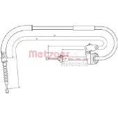 METZGER Handbremsseil Seilzug Feststellbremse für MINI Schrägheck (R50, R53) Hinten Links 10.4305
