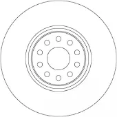 TRW Bremsscheibe DF6733S, 1 Stück