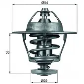 MAHLE ORIGINAL Thermostat, Kühlmittel TX 53 85D