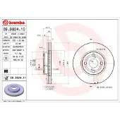 Brembo Bremsscheibe 09.9824.11, vorne, belüftet, 1 Stück