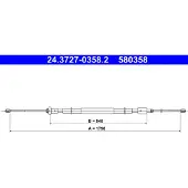 Ate 24.3727-0358.2 Seilzug, Feststellbremse