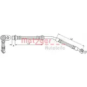 METZGER Bremsschlauch 4110786