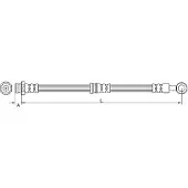 METZGER Bremsschlauch [Hersteller-Nr. 4110744] für Peugeot, Citroën, Mitsubishi