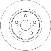 TRW Bremsscheibe SINGLE DF6916S, 1 Stück