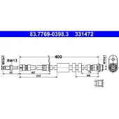 Ate Bremsschlauch 83.7769-0398.3