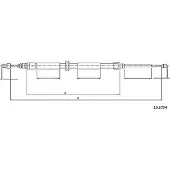 METZGER Handbremsseil Seilzug Feststellbremse für RENAULT MEGANE III Grandtour (KZ0/1) Hinten Links Hinten Rechts 10.6794