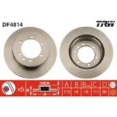 TRW Bremsscheibe DF4814 hinten, belüftet, 1 Stück