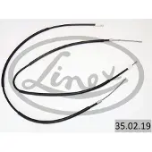 Linex Handbremsseil 35.02.19 Hinten für RENAULT ESPACE III (JE0) 1583/1375/1520/1313mm