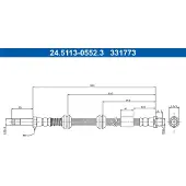Ate Bremsschlauch 24.5113-0552.3