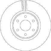 TRW Bremsscheibe DF6968S, 1 Stück