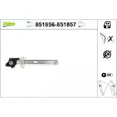 Valeo 851856 Elektrischer Fensterheber Hinten Links für HONDA CR-V IV (RM)