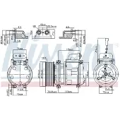 Nissens Kompressor, Klimaanlage ** FIRST FIT ** 890331