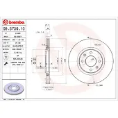 Brembo Bremsscheibe [Hersteller-Nr. 09.5730.10] für Citroën, Peugeot