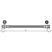 METZGER 4110213 Bremsschlauch Hinten Links für OPEL Movano Kastenwagen (X70) Movano Bus (X70) Movano Pritsche / Fahrgestell (X70) für RENAULT