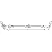 METZGER Autoteile Bremsschlauch [Hersteller-Nr. 4111581] für Renault