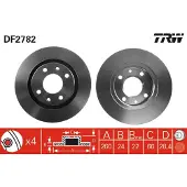 TRW Bremsscheibe DF2782 vorne, belüftet, 1 Stück